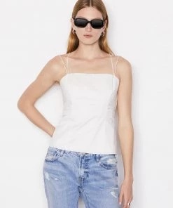 FRAME TIE BACK TANK BLANC NEW ARRIVALS
