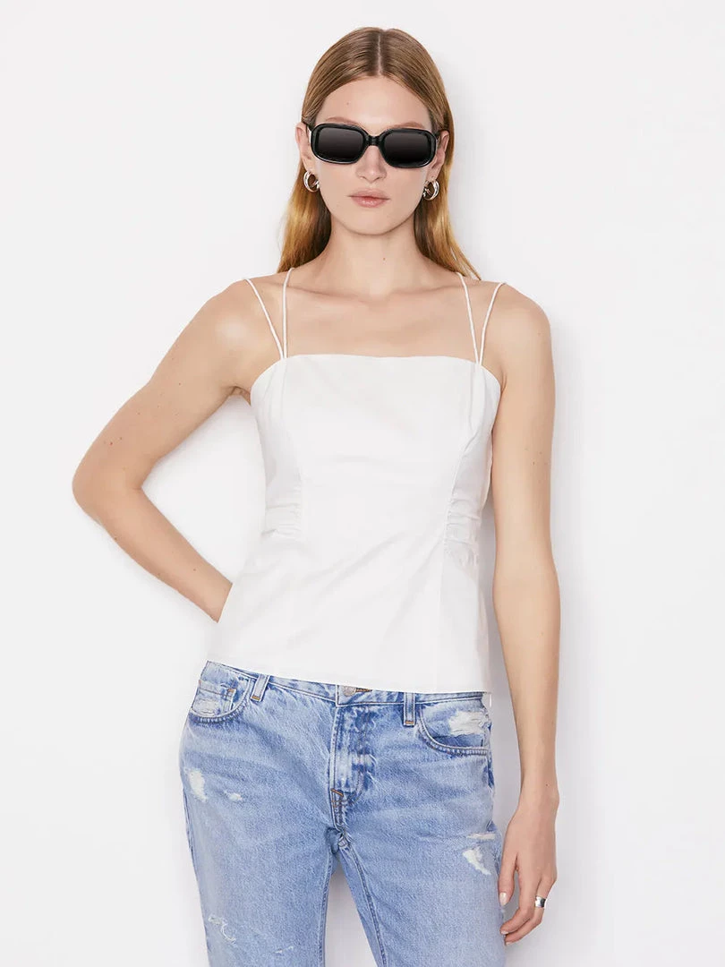 FRAME TIE BACK TANK BLANC NEW ARRIVALS 3 FRAME TIE BACK TANK BLANC NEW ARRIVALS
