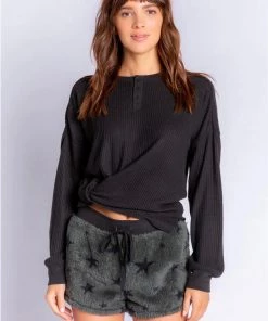 P.J. Salvage Cozy Star Shorts