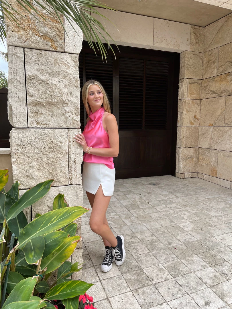 AMANDA UPRICHARD SAMBA TOP PINK RIBBON 5 AMANDA UPRICHARD SAMBA TOP PINK RIBBON