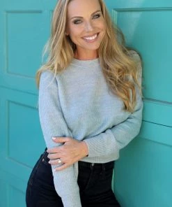 NEW ARRIVALS RAILS VENUS BLUE RAINBOW SWEATER