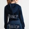 NEW ARRIVALS JUICY COUTURE OG BIG BLING VELOUR HOODIE REGAL BLUE 1 NEW ARRIVALS JUICY COUTURE OG BIG BLING VELOUR HOODIE REGAL BLUE