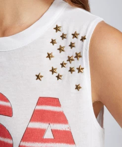 CHASER USA STAR MUSCLE TANK TOPS