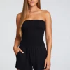 CHASER STRAPLESS SMOCKED ROMPER NEW ARRIVALS