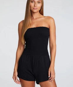 CHASER STRAPLESS SMOCKED ROMPER NEW ARRIVALS 8 CHASER STRAPLESS SMOCKED ROMPER NEW ARRIVALS
